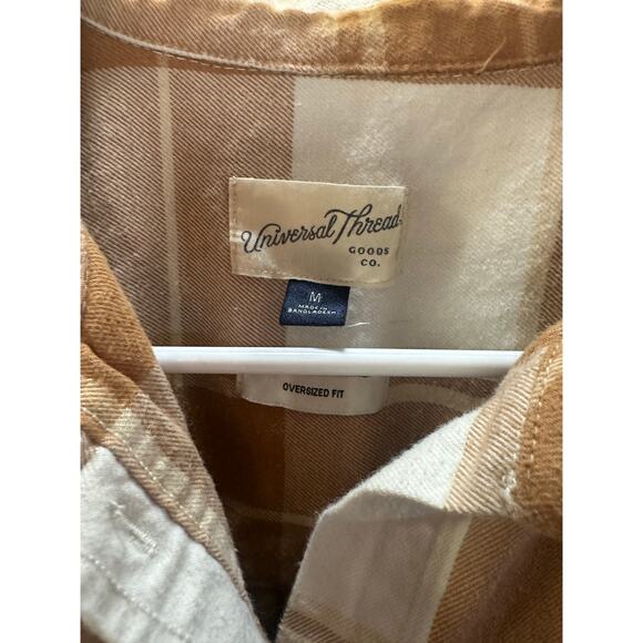 Universal Thread Co. Oversized Plaid Flannel Shirt Jacket | Size Medium - Picture 2 of 7